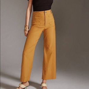 Maeve Colette Cropped Wide Legged Pants